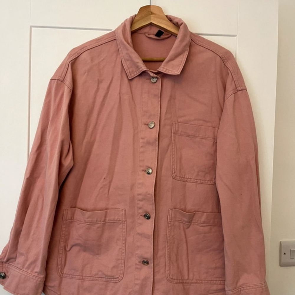 Pink utility jacket